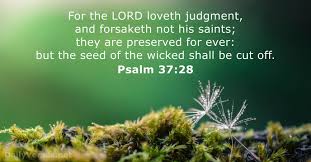 January 6, 2020 - Bible verse of the day (KJV) - Psalm 37:28 -  DailyVerses.net