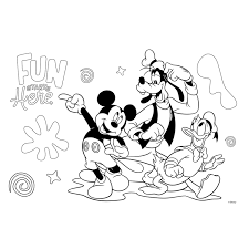 mickey mouse coloring pages with