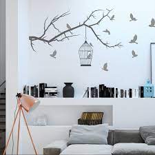 Branch With Birds Wall Decal Stickers