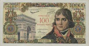 France echantillon 1250 printing house test note. 10000 French Francs 100 Nf Napoleon Exchange Yours Today