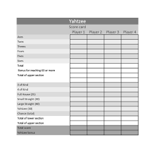 28 printable yahtzee score sheets & cards (101% free) yahtzee is a game which has been around for years now and was created by milton bradley. 28 Printable Yahtzee Score Sheets Cards 101 Free á… Templatelab