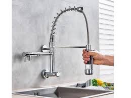 Kitchen Faucet With Spring Pull Down