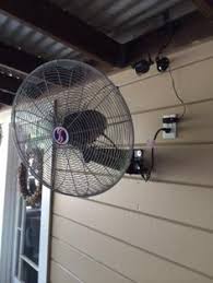 outdoor fan patio fan misting fan