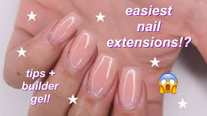 nail extensions w tips builder gel