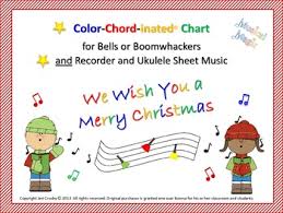We Wish You A Merry Christmas For Bells And Or Boomwhackers Recorder Uke