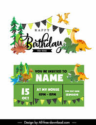birthday invitation template vectors