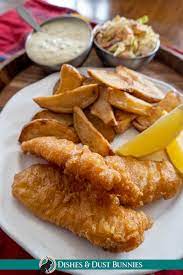 crispy beer battered fish with or