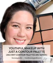 youthful makeup with only a contour