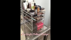 my acrylic makeup storage acrylic