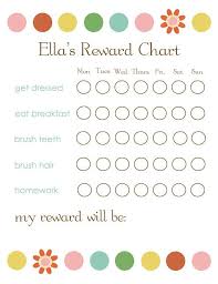 An Editable Chore Reward Chart I Need To Do Something Like