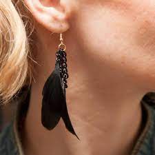 Even if all you can do is. Diy Feather Earrings