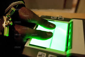 handcuffed men fingerprint recognition