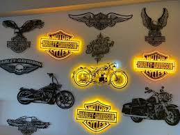 Motorcycle Metal Wall Art Harley