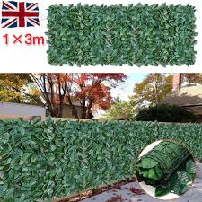 3m Artificial Ivy Leaf Hedge Wall Fence