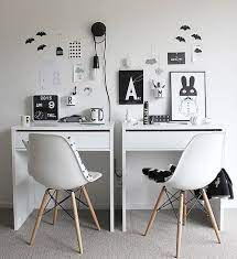 Choose traditional, modern designs or impressive executive desks. Ikea Micke Desk Setup For Two Minimalist Desk Design Ideas Home Office Design Home Ikea Micke Desk