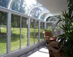 Curved Glass Roof Sunroom Or Patio Room