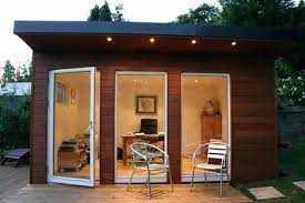 garden shed into an office space