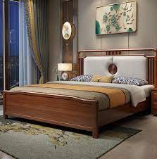 chinese solid wood bed