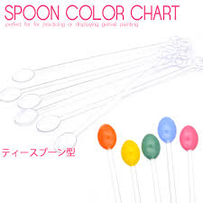 In Spoon Type Color Chart Clear Approximately 100 Motoiri Teaspoon Shape Nail Color Chart Gel Nail Art Sample