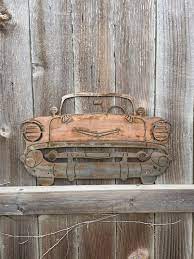 57 Chevrolet Vintage Car Metal Wall Art