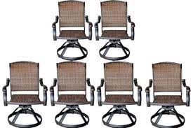 Wicker Swivel Rocker Patio Chairs Set