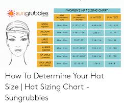 Womens Hat Sizing Chart Sungrubbies Head Head Est 1997 Uk