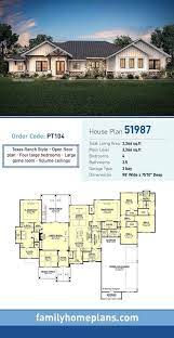 Texas Ranch House Plan At Family Home