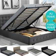 levede bed frame base with storage gas