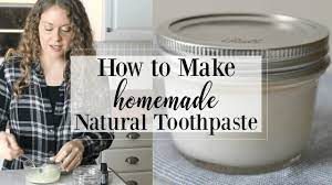homemade natural toothpaste coconut