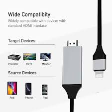 lightning to hdmi adapter hdtv cable