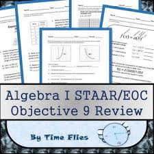 Algebra I Staar Eoc Objective 9 Review Tpt Blogs Algebra