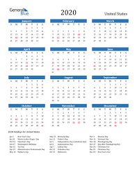 Customizable options for yearly or monthly calendars with relevant dates such as holiday and observances. 2020 Calendar With Holidays Us Calendar Printables Usa Calendar 2021 Calendar