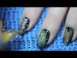 galaxy nails nail art tutorial you