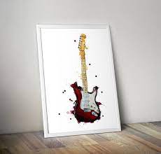 Fender Stratocaster Guitar Wall Art