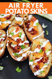 How do you heat potato skins in air fryer?