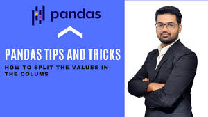 pandas how to split the values in the