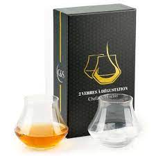 2 Whisky Rum Tasting Glasses Box