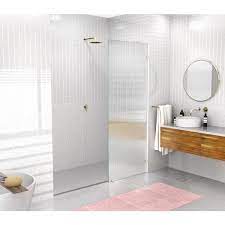 single panel frameless shower door