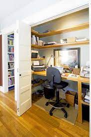 how to turn your closet into an office
