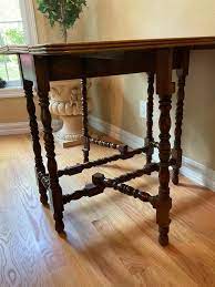 Antique English Gate Leg Table Spindle