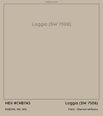 Hex C4b7a5 Loggia Sw 7506 Paint
