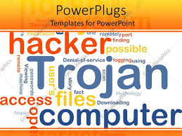 Powerpoint Template Internet Security Word Collage With
