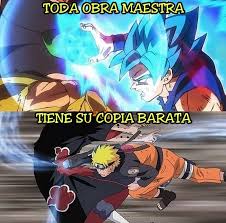 Choose your favorite character from goku, vegeta, naruto, sasuke and fight in this fantastic fighting game, then find your answer! Toda Obra Maestra Tiene Su Copia Barata Dragon Ball Vs Naruto Every Masterpiece Has Its Cheap Copy Know Your Meme