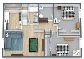 4 Bedroom 2 Storey House Plans 3d gambar png