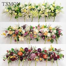 Our lifelike artificial flowers and plants don't smell like the real thing, but they'll give your home a real boost. 2021 High End Custom Artificial Flower Row Wedding Ceremony Weddings Event Store Opening Site Layout Silk Flowers Floral Decoration From Cosmose 94 9 Dhgate Com