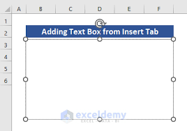how to insert text box in excel 5 easy