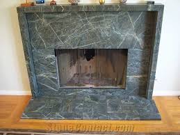 Soapstone Green Dry Fireplace From
