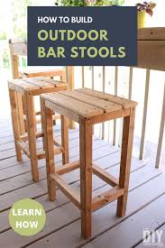 How To Build Outdoor Bar Stools The
