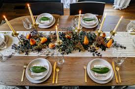 simple thanksgiving table decor done in