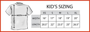 T Shirt Sizing Info Evil Cake Genius